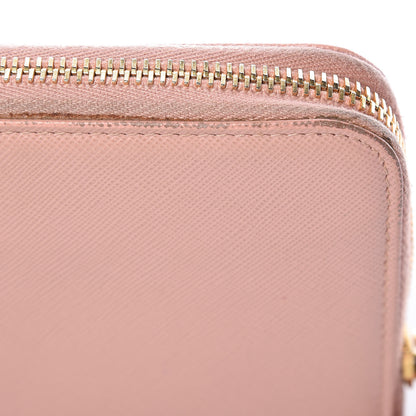 Prada Saffiano Fiocco Bow Zip Around Wallet Orchidea 22 of 24