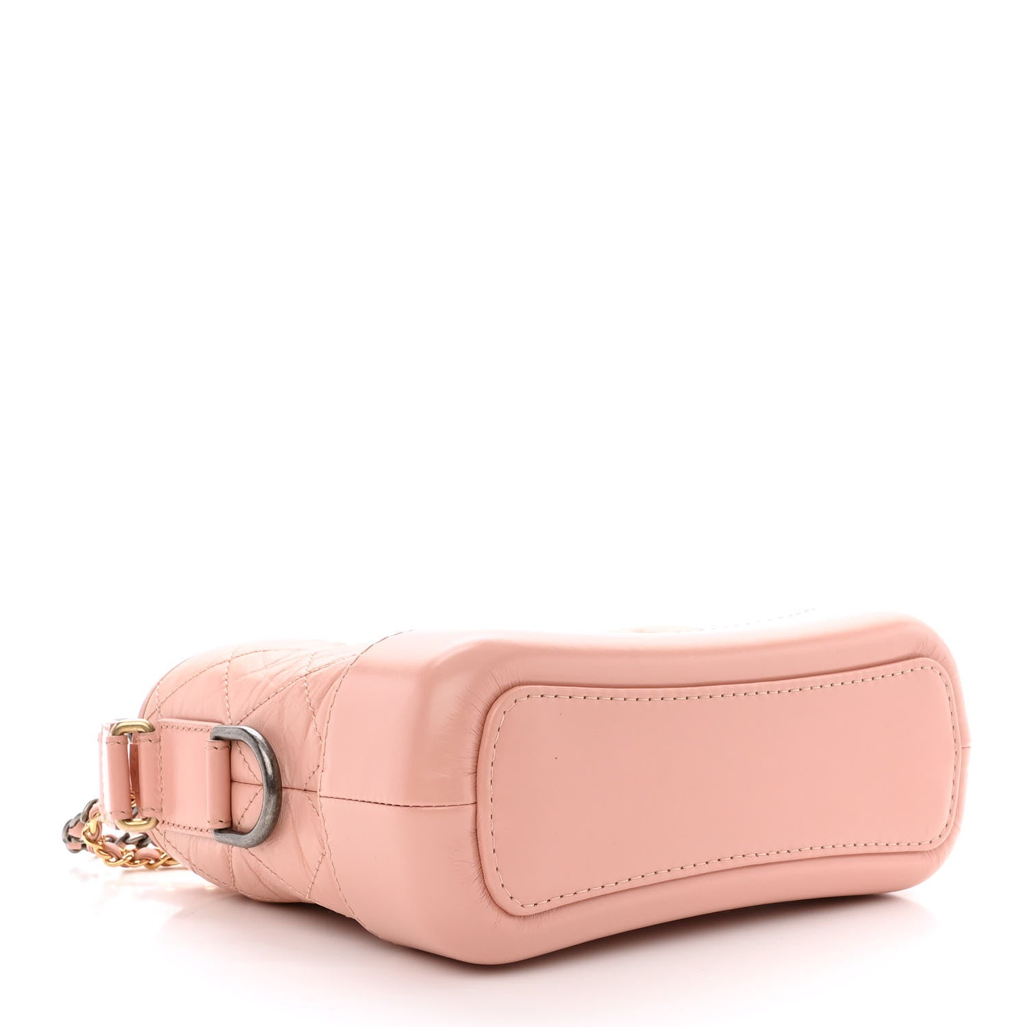 Chanel Aged Calfskin Quilted Small Gabrielle Hobo Pink 4 of 10