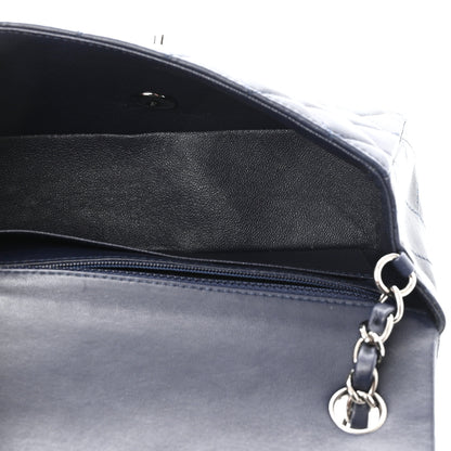 Chanel Lambskin Quilted Mini Rectangular Flap Dark Blue 5 of 11