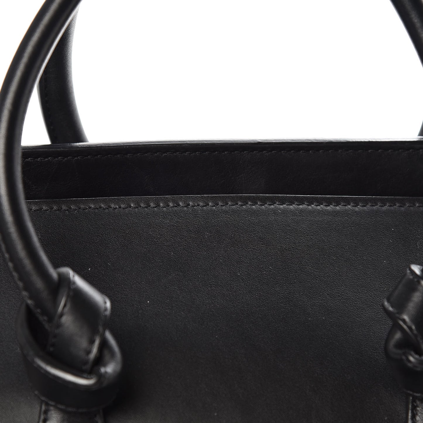 Smooth Calfskin Small Tie Knot Tote Black