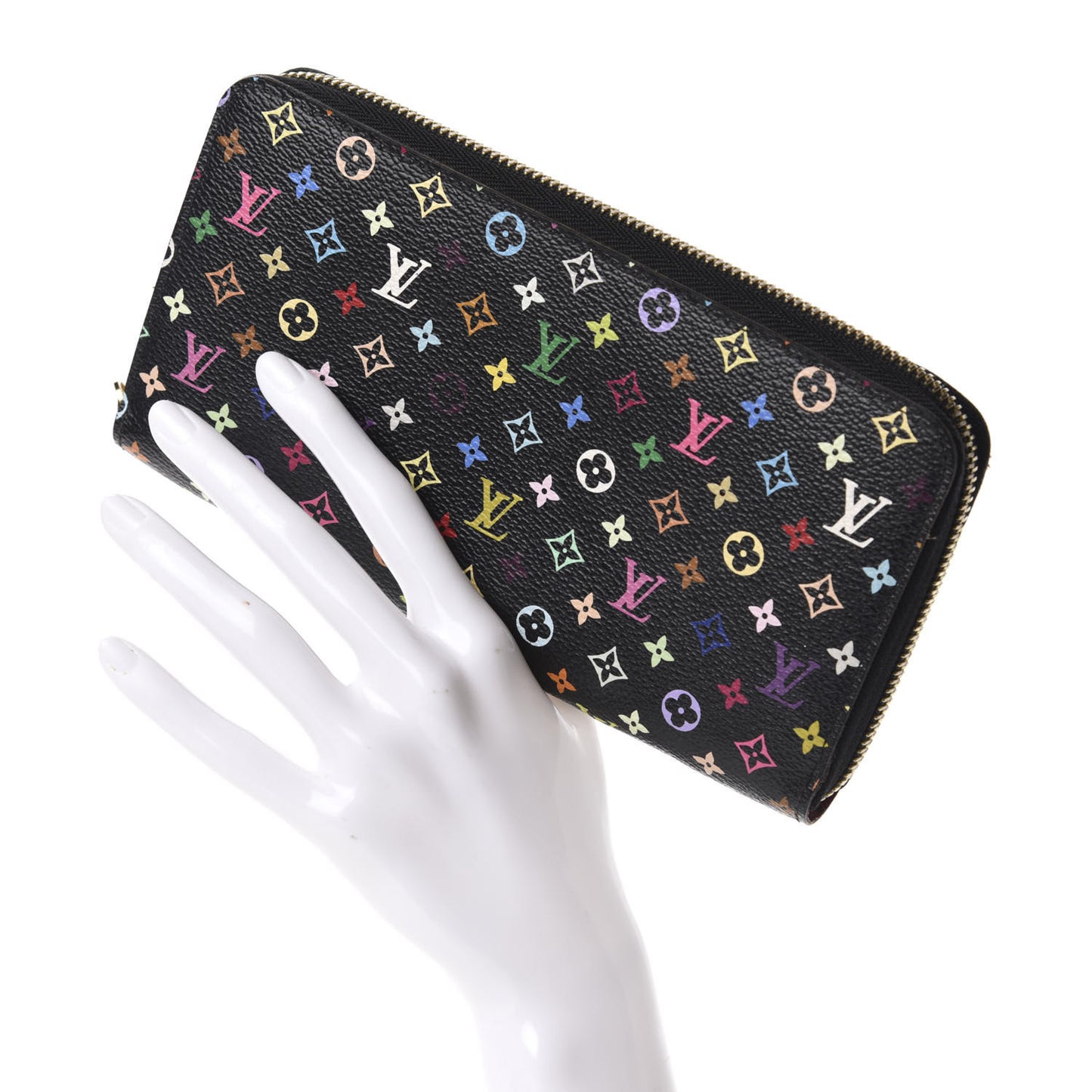 Monogram Multicolor Zippy Wallet Black Grenade