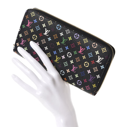 Louis Vuitton Monogram Multicolor Zippy Wallet Black Grenade 2 of 8