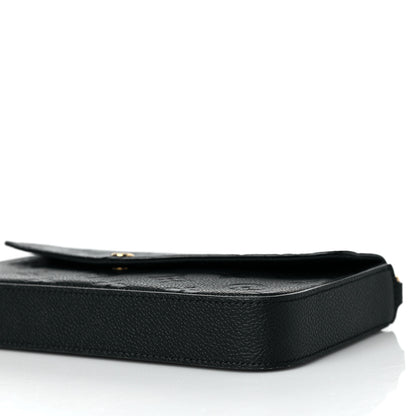 Louis Vuitton Empreinte Pochette Felicie Chain Wallet Black 9 of 9