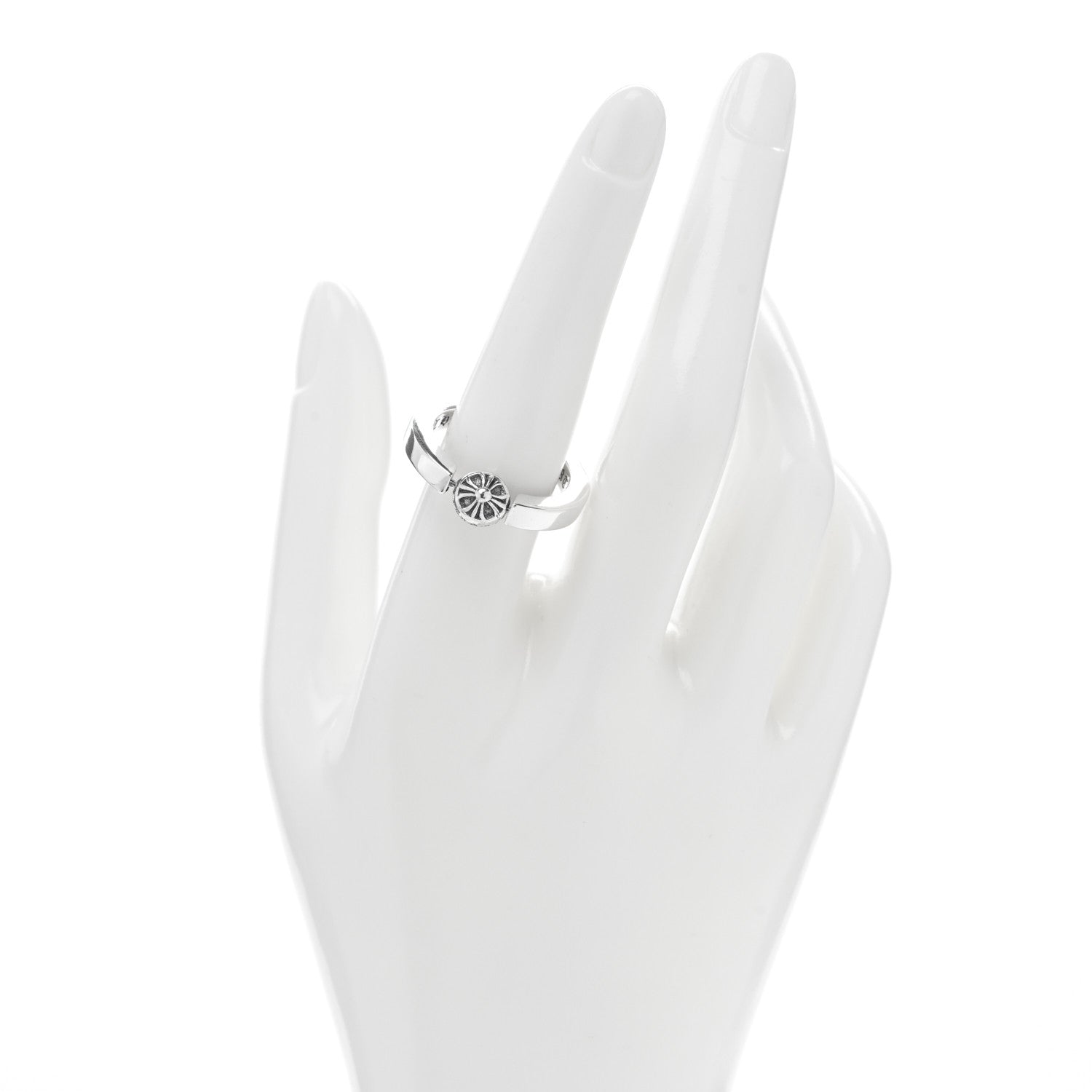 Chrome Hearts Sterling Silver Bead In Band Ring 54 7 2 of 4