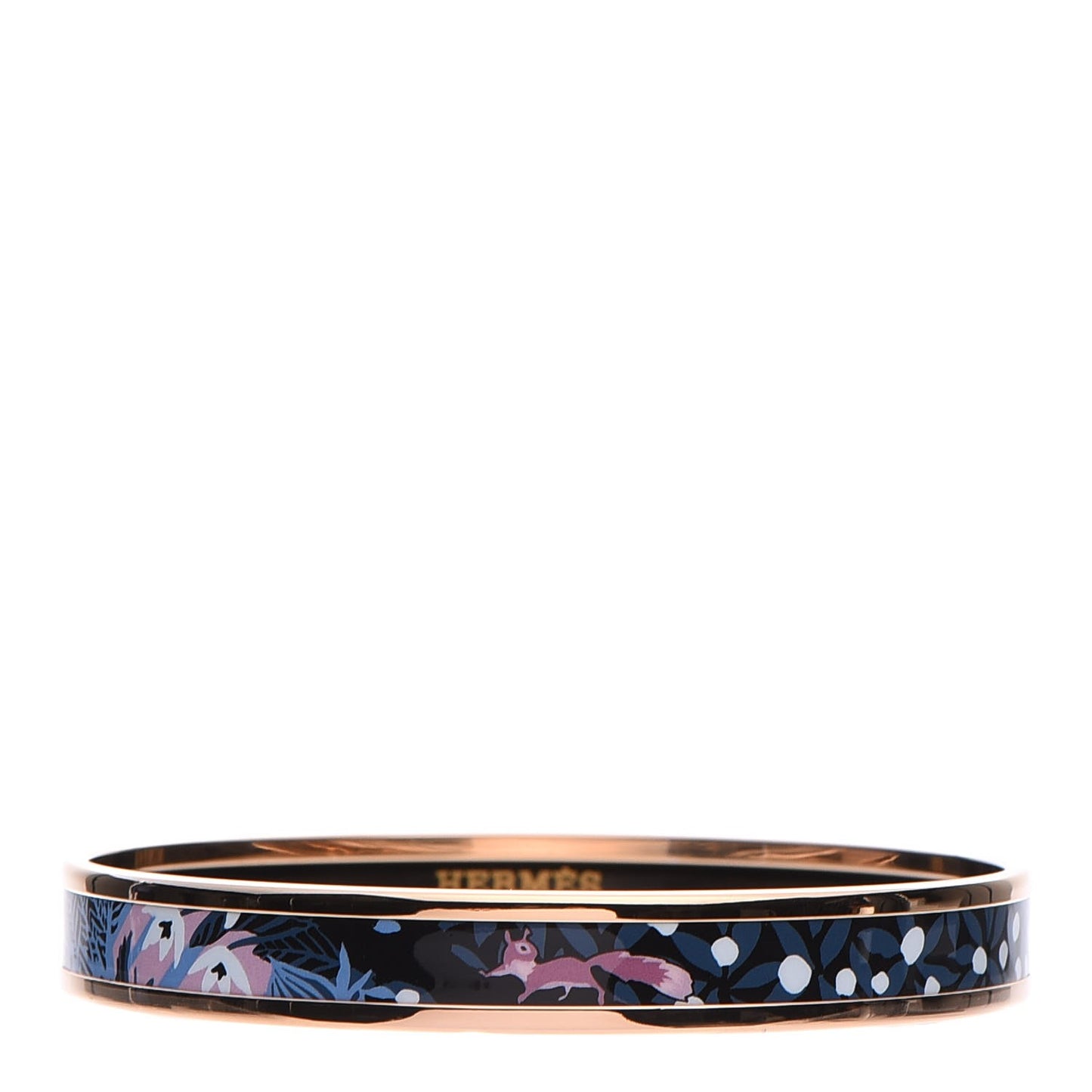 Enamel Printed Narrow Dans un Jardin Anglais Bracelet 65 Arts And Crafts