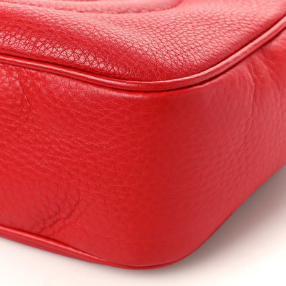 Gucci Pebbled Calfskin Small Soho Disco Bag Tabasco Red 9 of 9