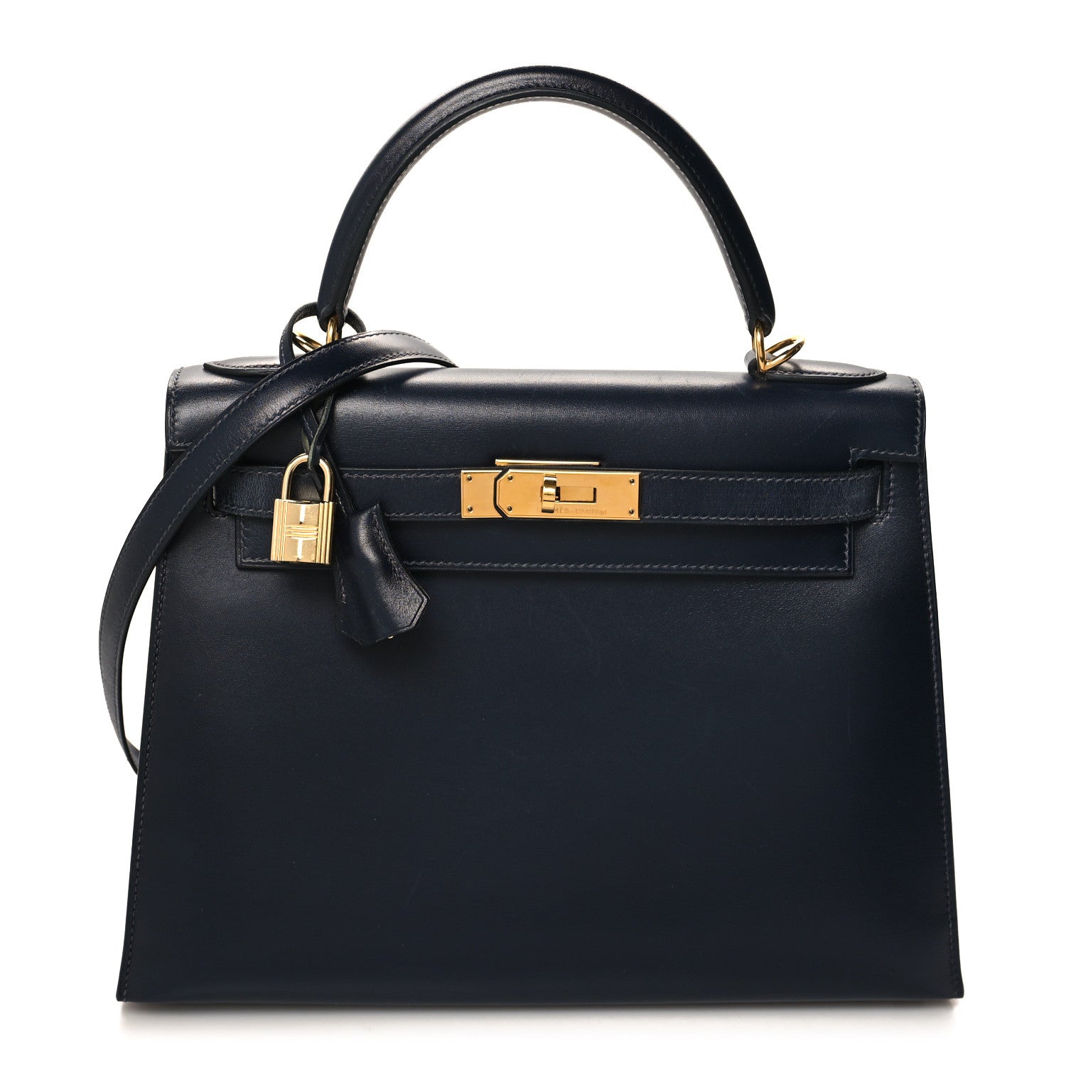 Hermes Box Kelly Sellier 28 Bleu Marine 1 of 18