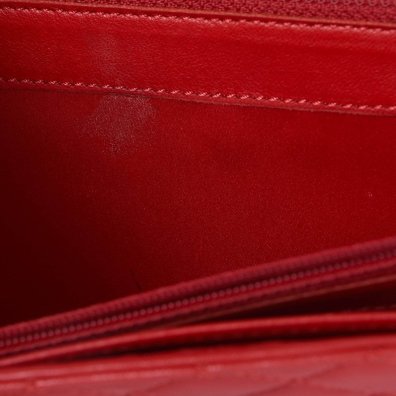 Chanel Lambskin Quilted Chain Clutch Flap Red 15 of 16