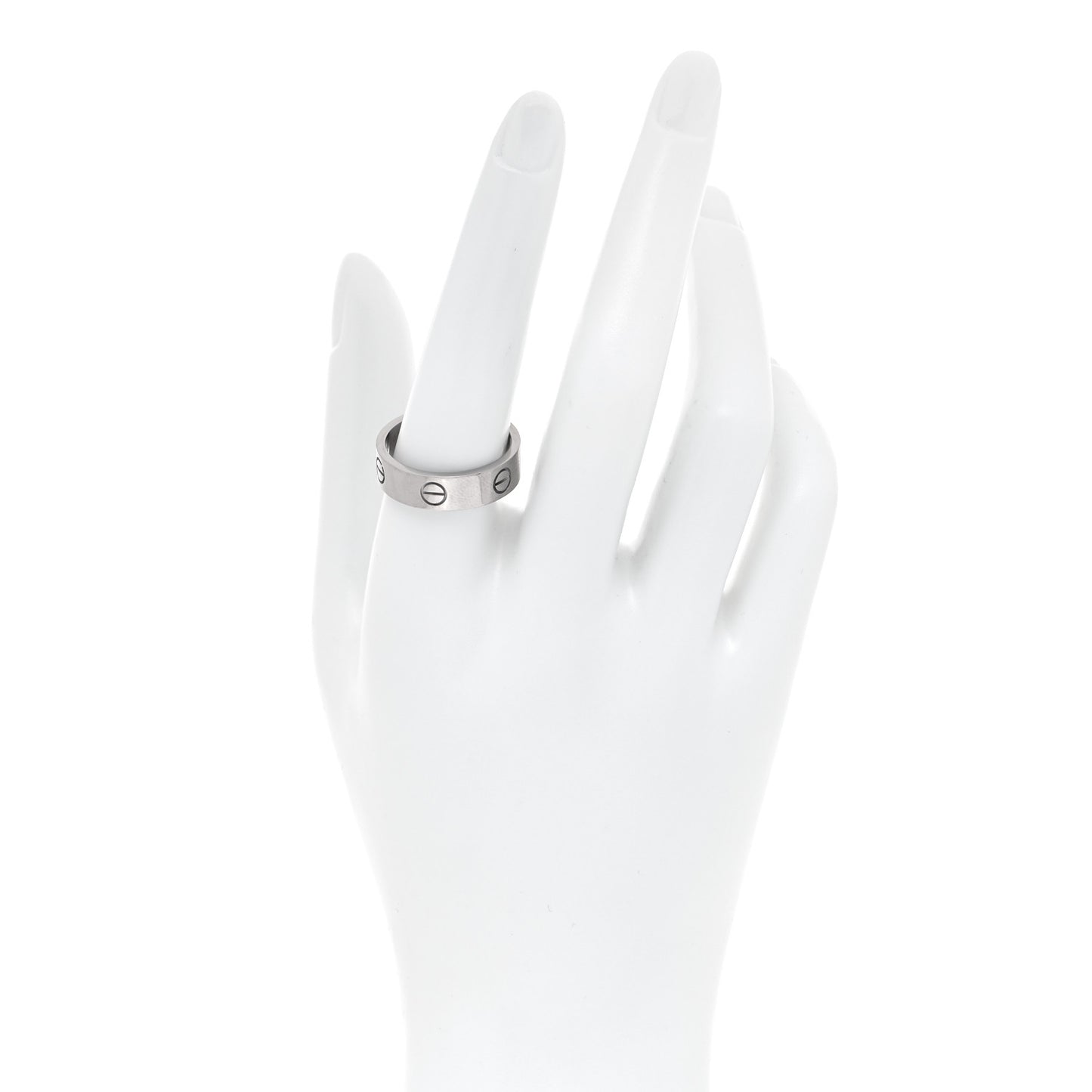 18K White Gold 6mm LOVE Ring 60 9