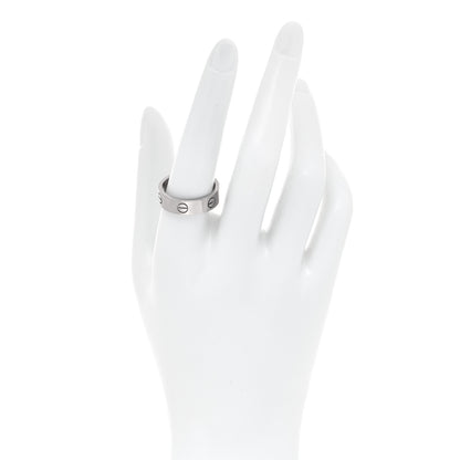 Cartier 18K White Gold 6mm LOVE Ring 60 9 3 of 8