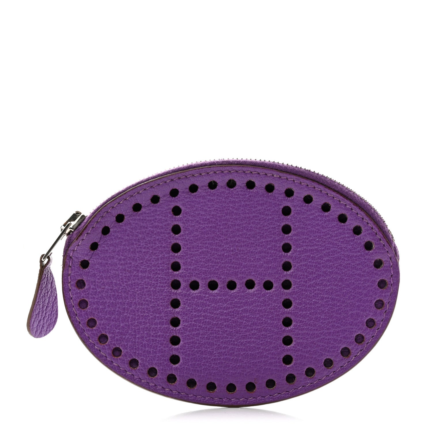 Hermes Chevre Mysore Evelyne Coin Purse Parma 1 of 9