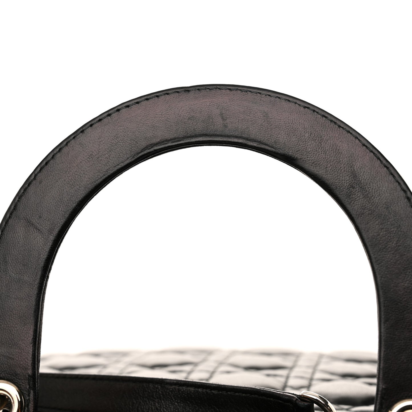 Lambskin Cannage Large Lady Dior Black