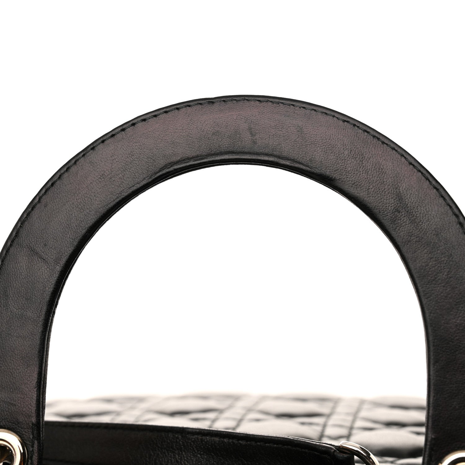 Christian Dior Lambskin Cannage Large Lady Dior Black 14 of 16