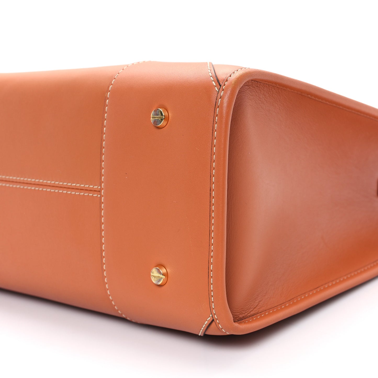 Calfskin Large Munchen Tote Cognac