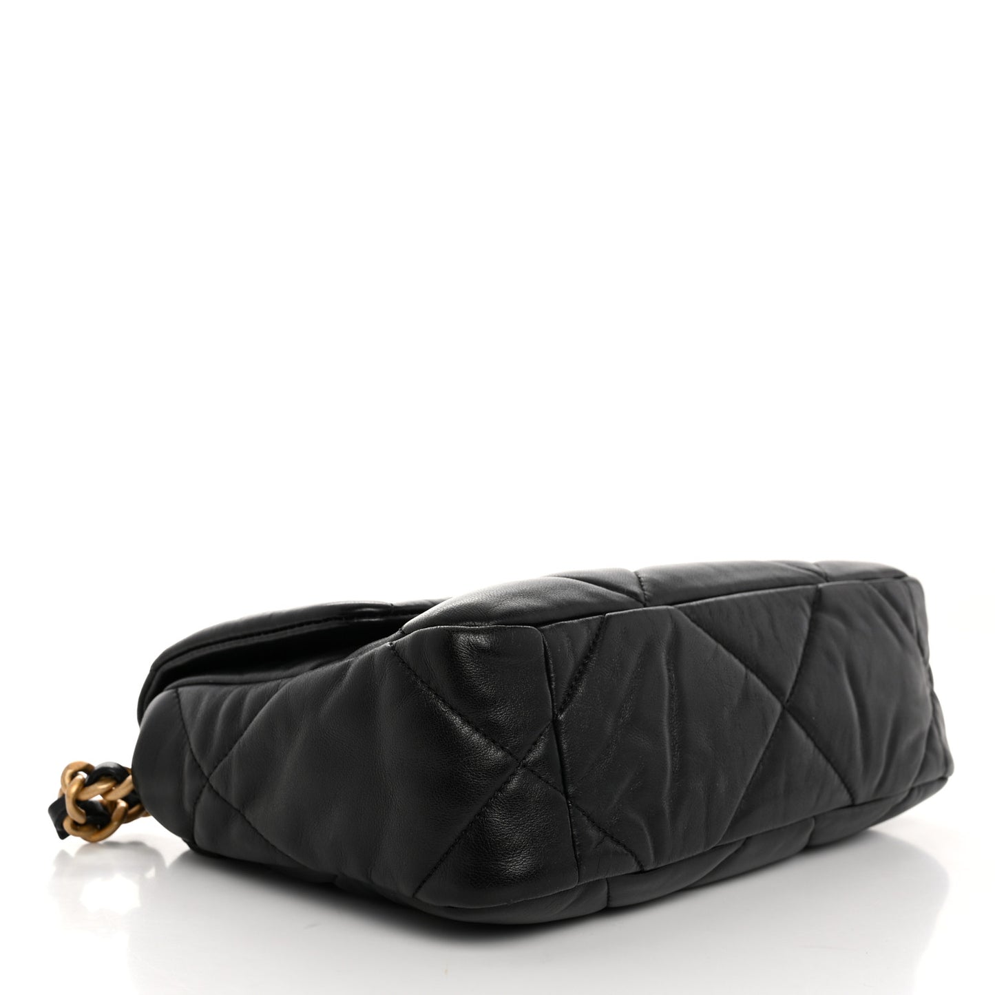 Lambskin Quilted Medium Chanel 19 Flap Black