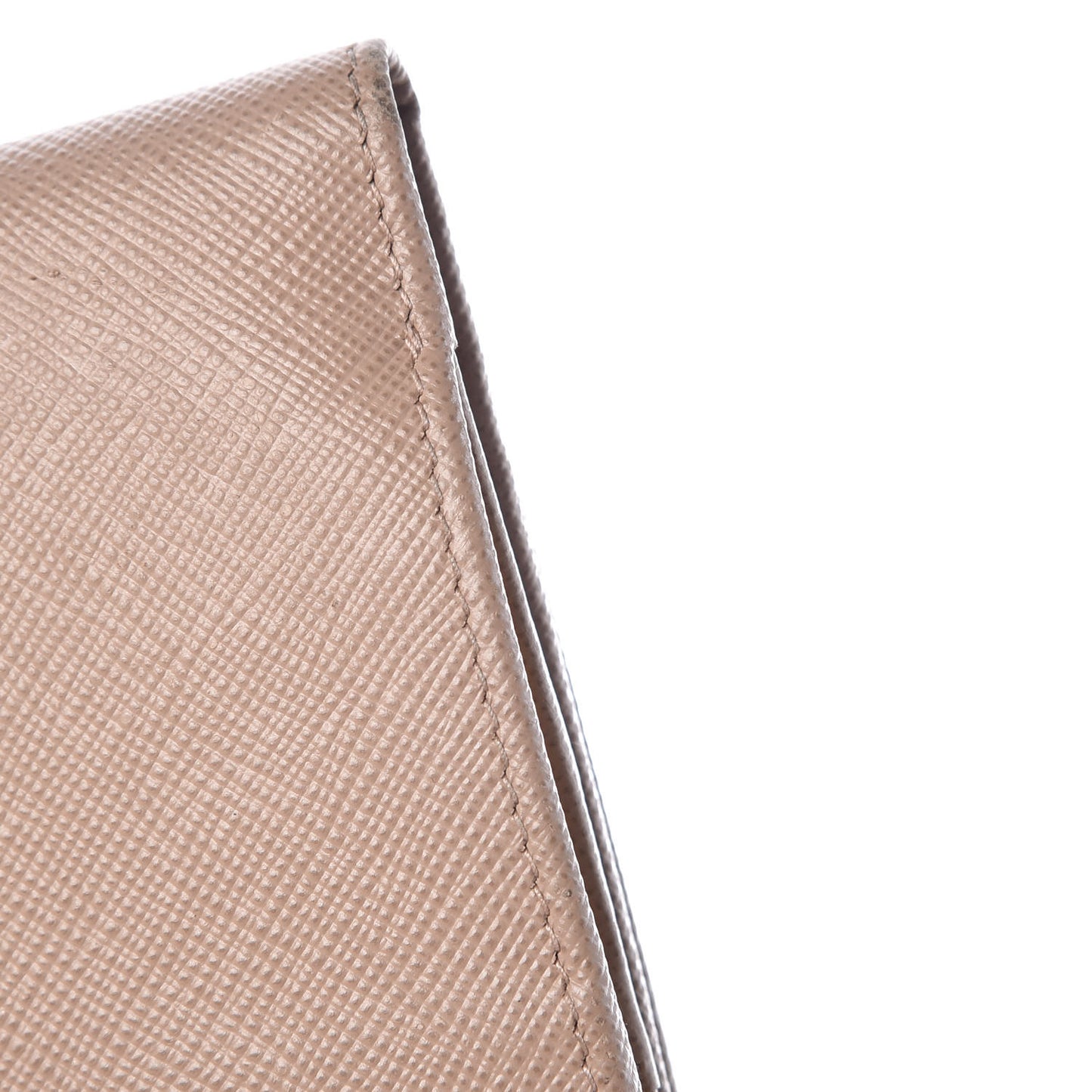 Saffiano Kiss Lock Compact Wallet Cammeo