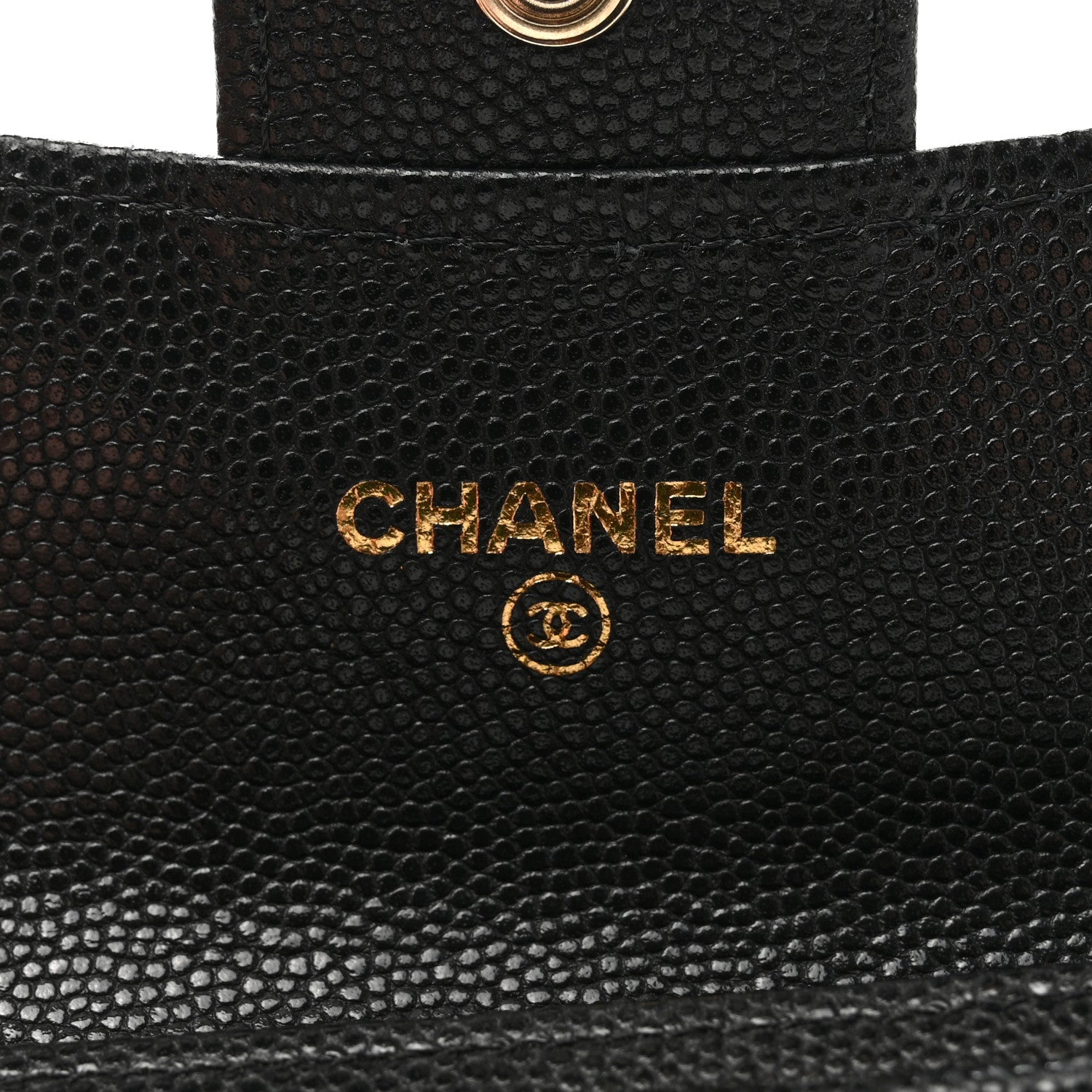 Chanel Caviar Quilted Flap Card Holder Wallet Black 6 of 9