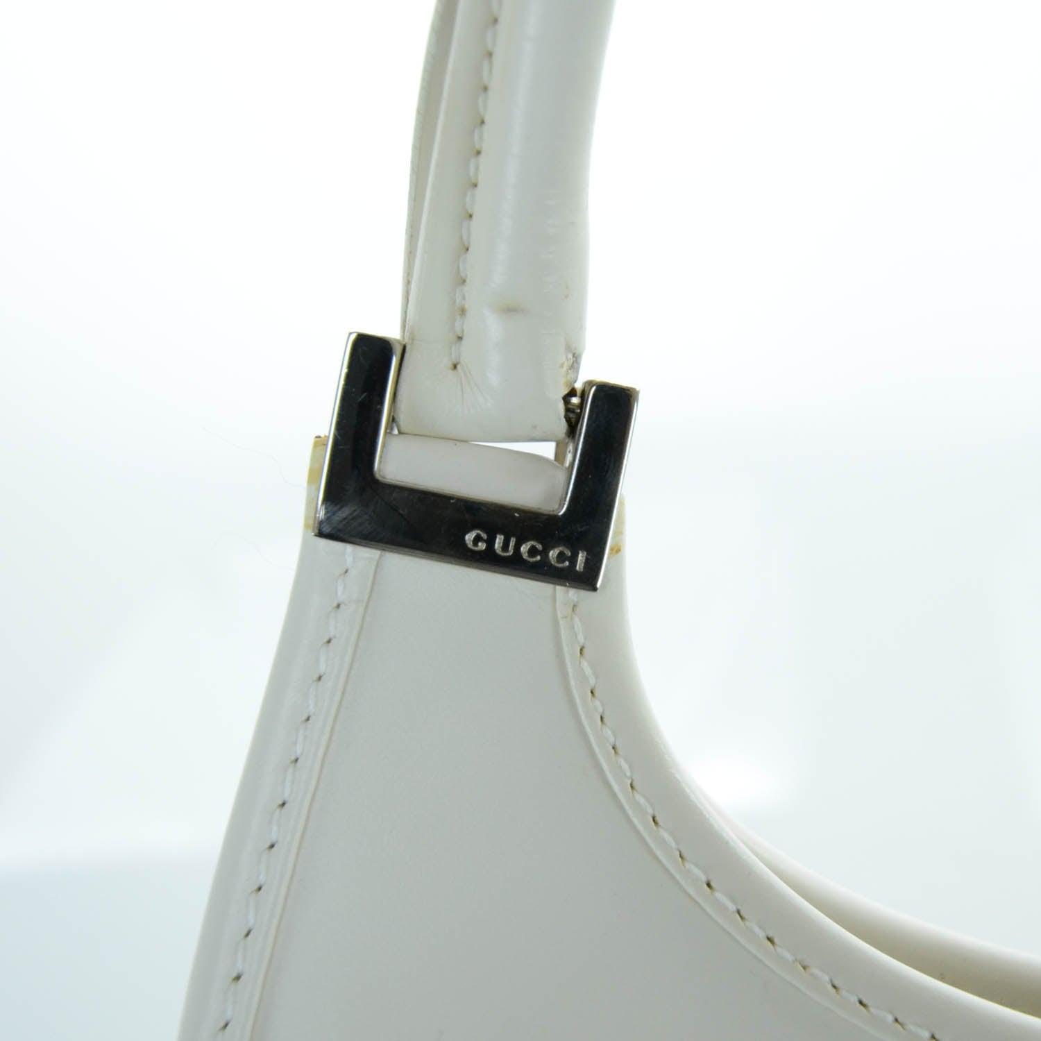 Gucci Leather Small Bardot White 8 of 13
