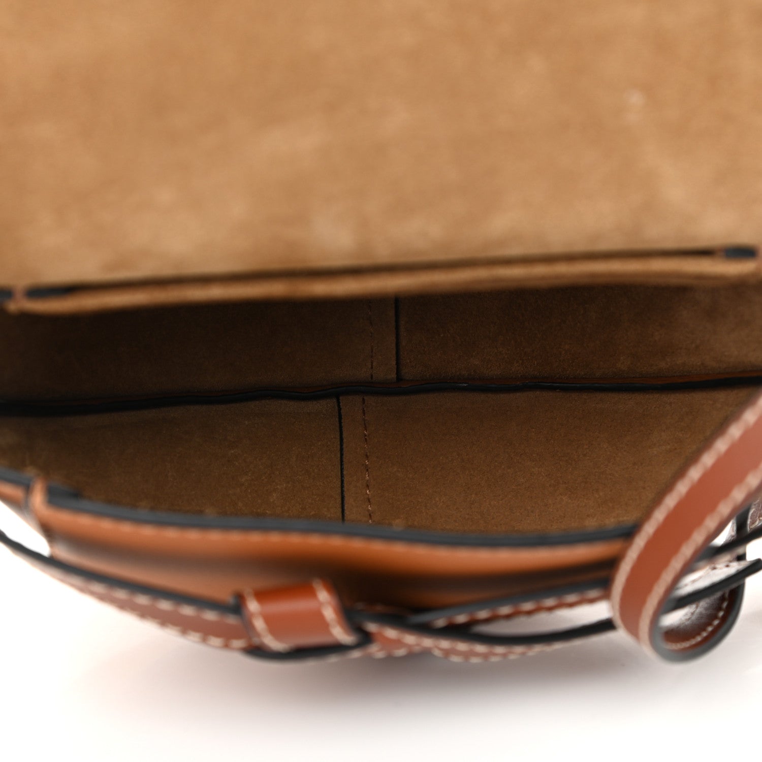Loewe Grained Calfskin Mini Gate Crossbody Bag Caramel Pecan 5 of 9