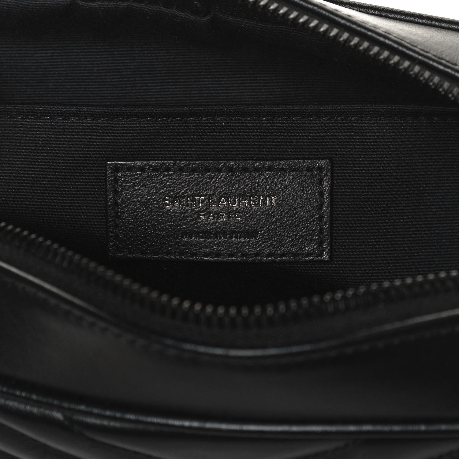 Saint Laurent Calfskin Matelasse Monogram Lou Camera Bag Black 6 of 11