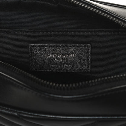 Saint Laurent Calfskin Matelasse Monogram Lou Camera Bag Black 6 of 11