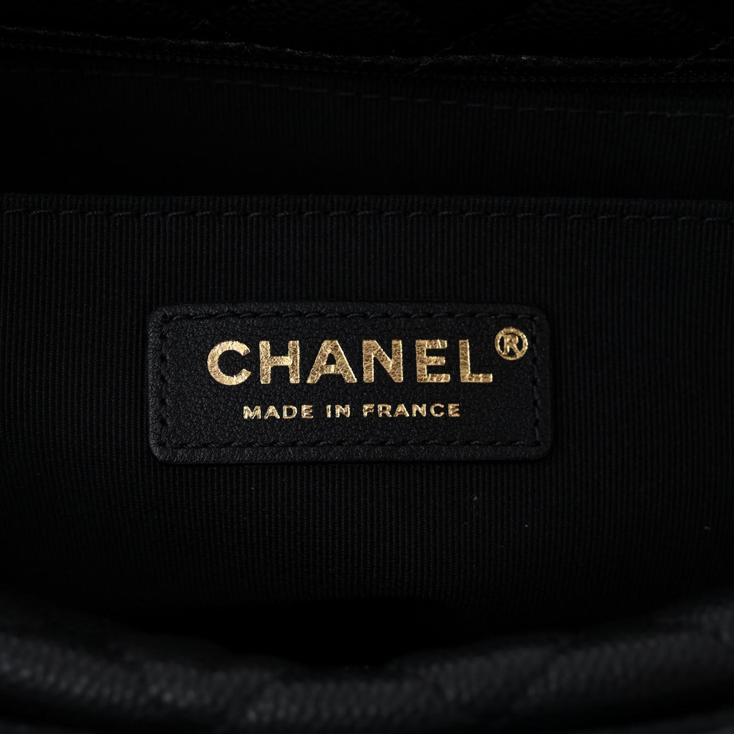 Caviar Calfskin Quilted Top Handle Flap Black