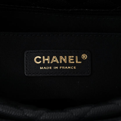 Chanel Caviar Calfskin Quilted Top Handle Flap Black 6 of 10