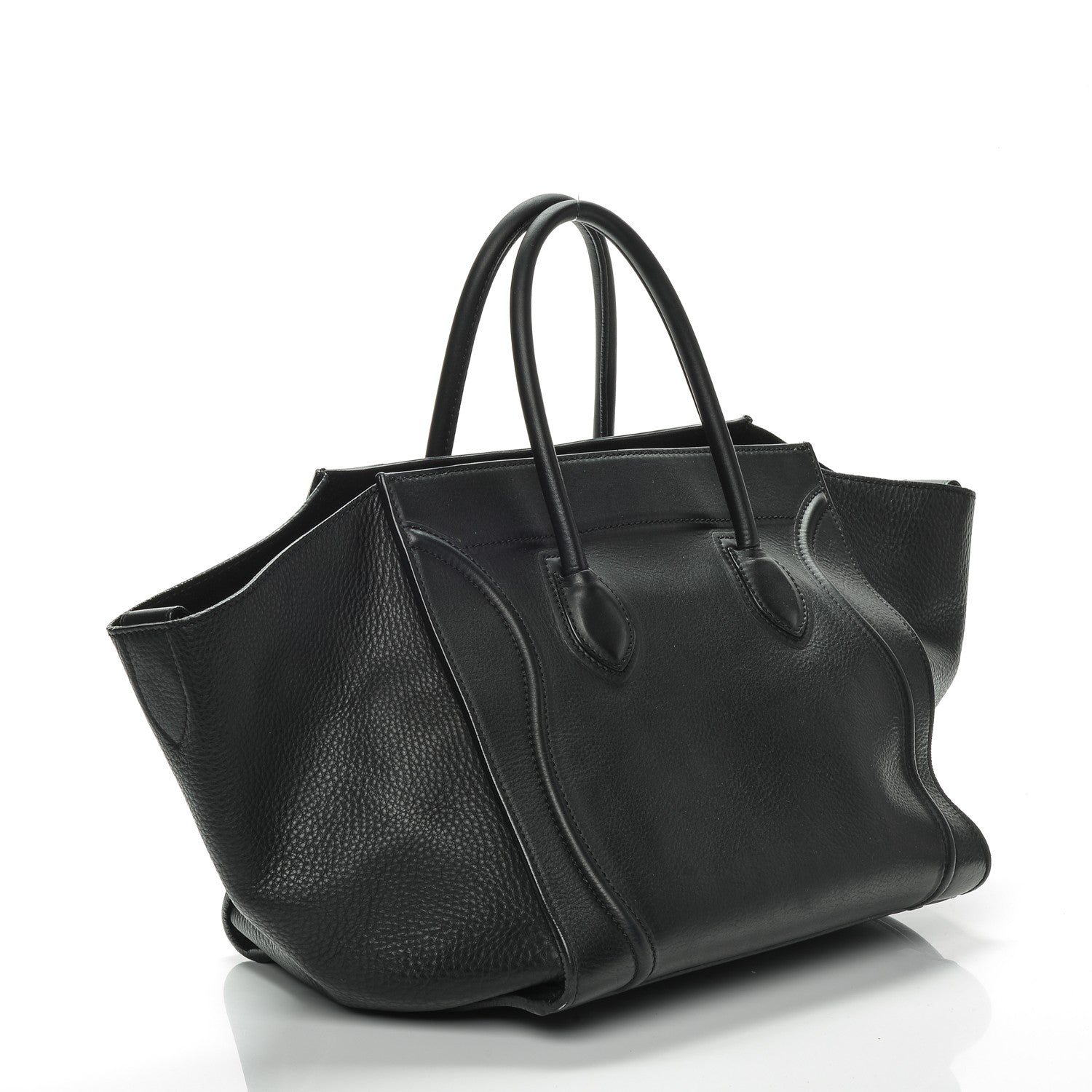 Celine Supple Calfskin Medium Phantom Luggage Black 3 of 8