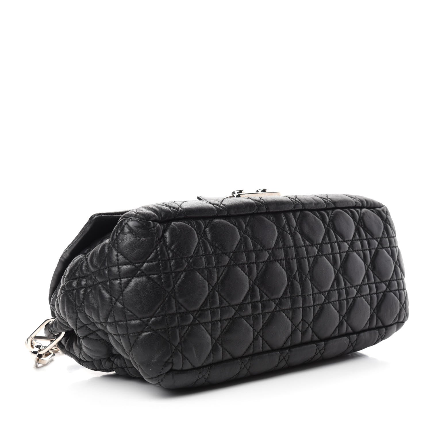 Christian Dior Lambskin Cannage New Lock Flap Black 4 of 10