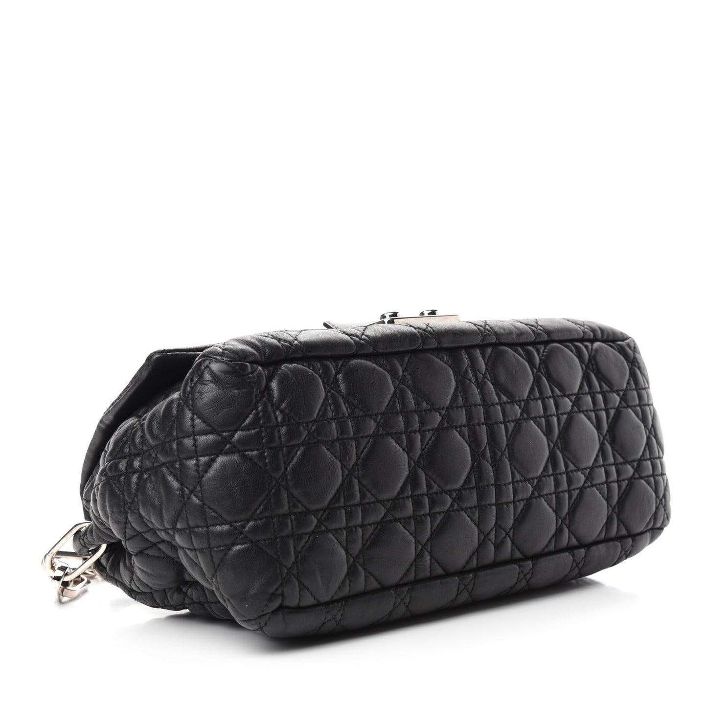 Lambskin Cannage New Lock Flap Black