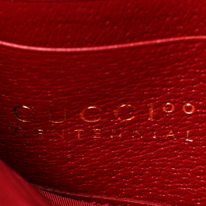 Gucci Canvas Calfskin 100 Centennial Music Chain Wallet Multicolor 8 of 13