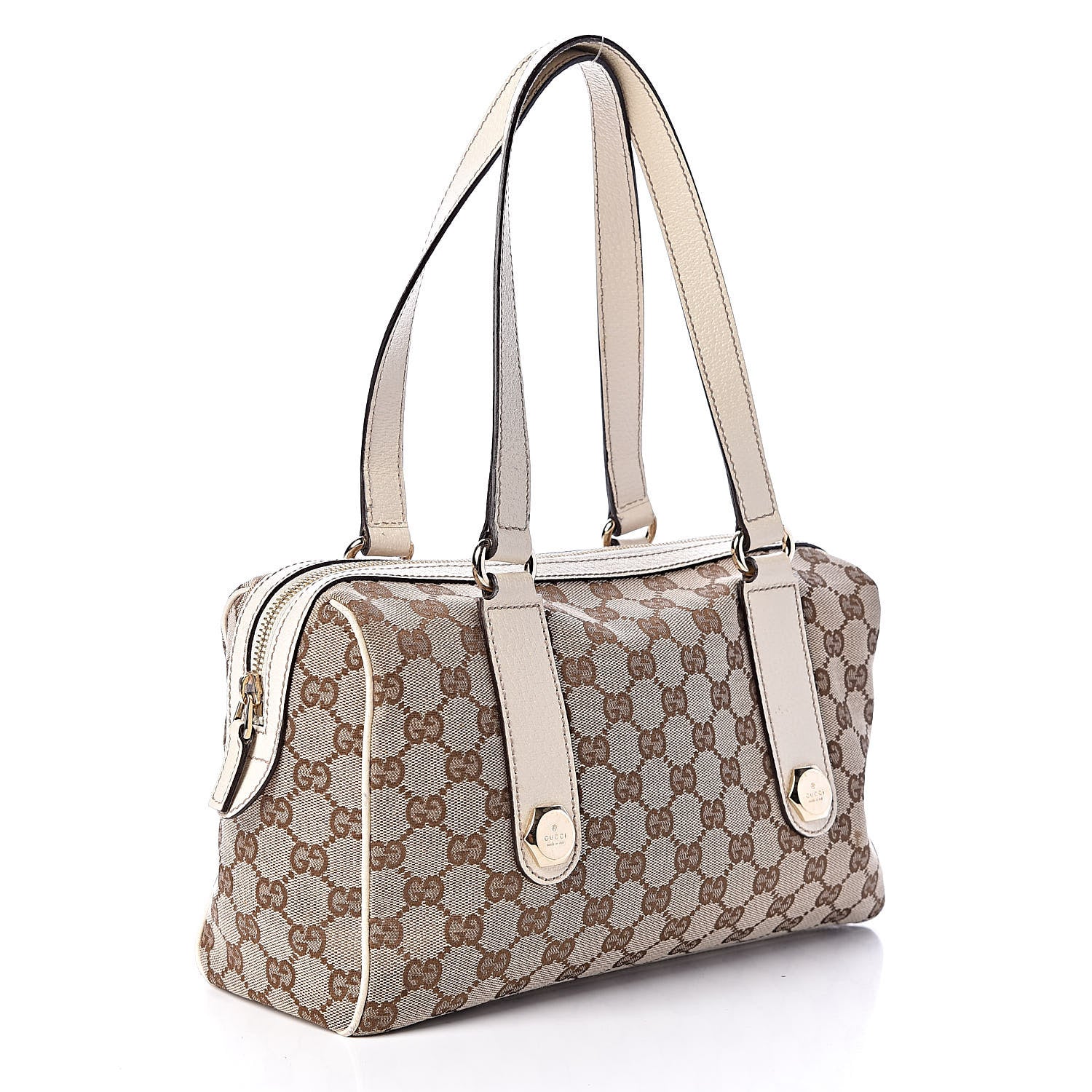 Gucci Monogram Small Charmy Boston White 3 of 10