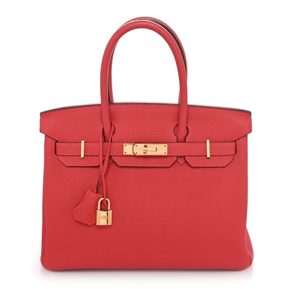 Hermes Togo Birkin 30 Rouge Pivoine 1 of 10