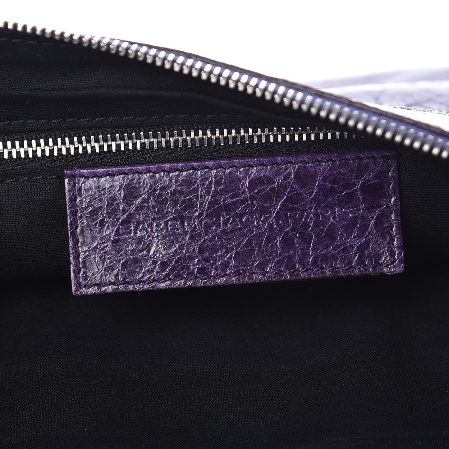 Agneau Giant 21 Silver Hardware Flat Handle Clutch Raisin