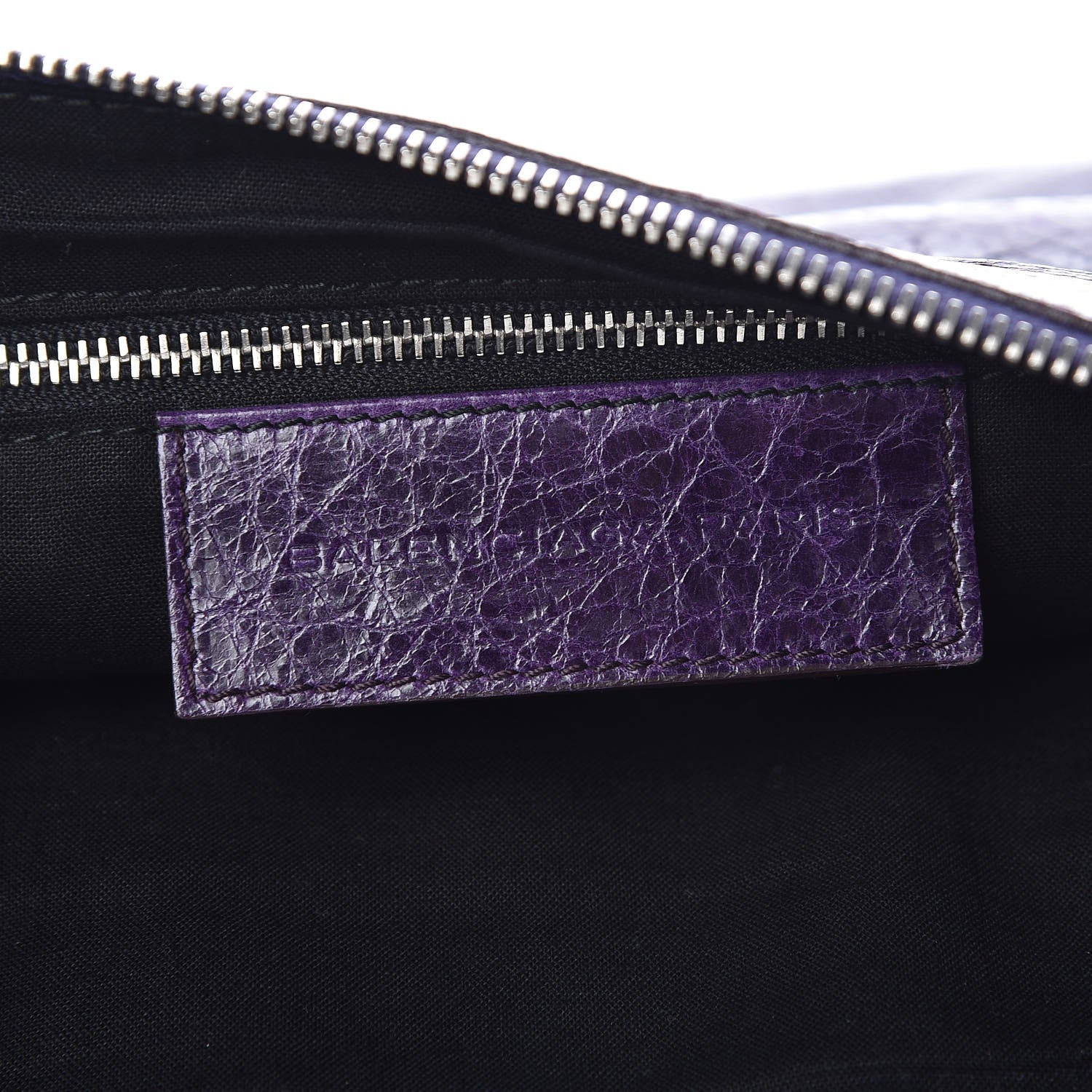 Balenciaga Agneau Giant 21 Silver Hardware Flat Handle Clutch Raisin 6 of 8