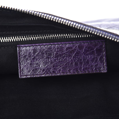 Balenciaga Agneau Giant 21 Silver Hardware Flat Handle Clutch Raisin 6 of 8