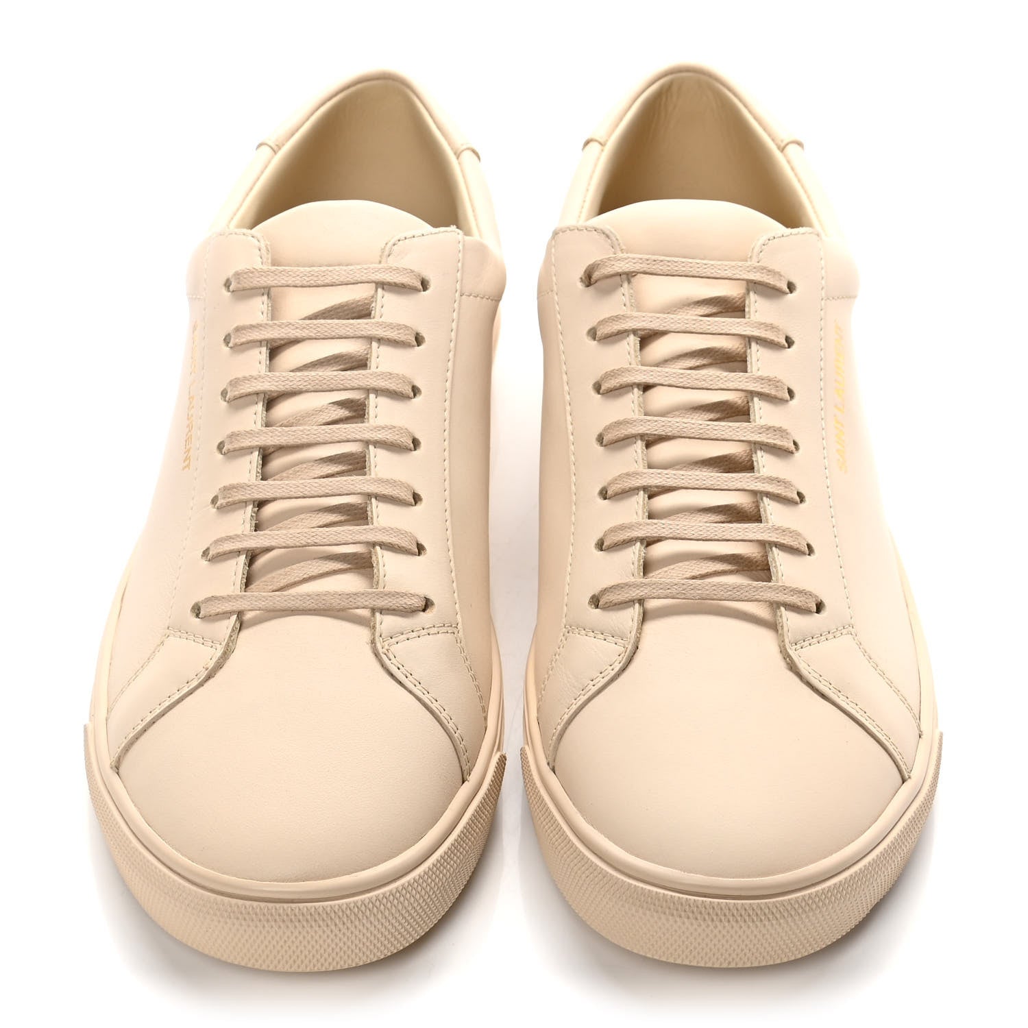 Saint Laurent Calfskin Andy Low Top Sneakers 39.5 Dark Coquille 5 of 15