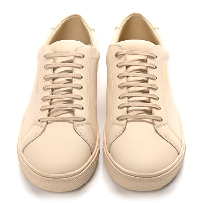 Saint Laurent Calfskin Andy Low Top Sneakers 39.5 Dark Coquille 5 of 15