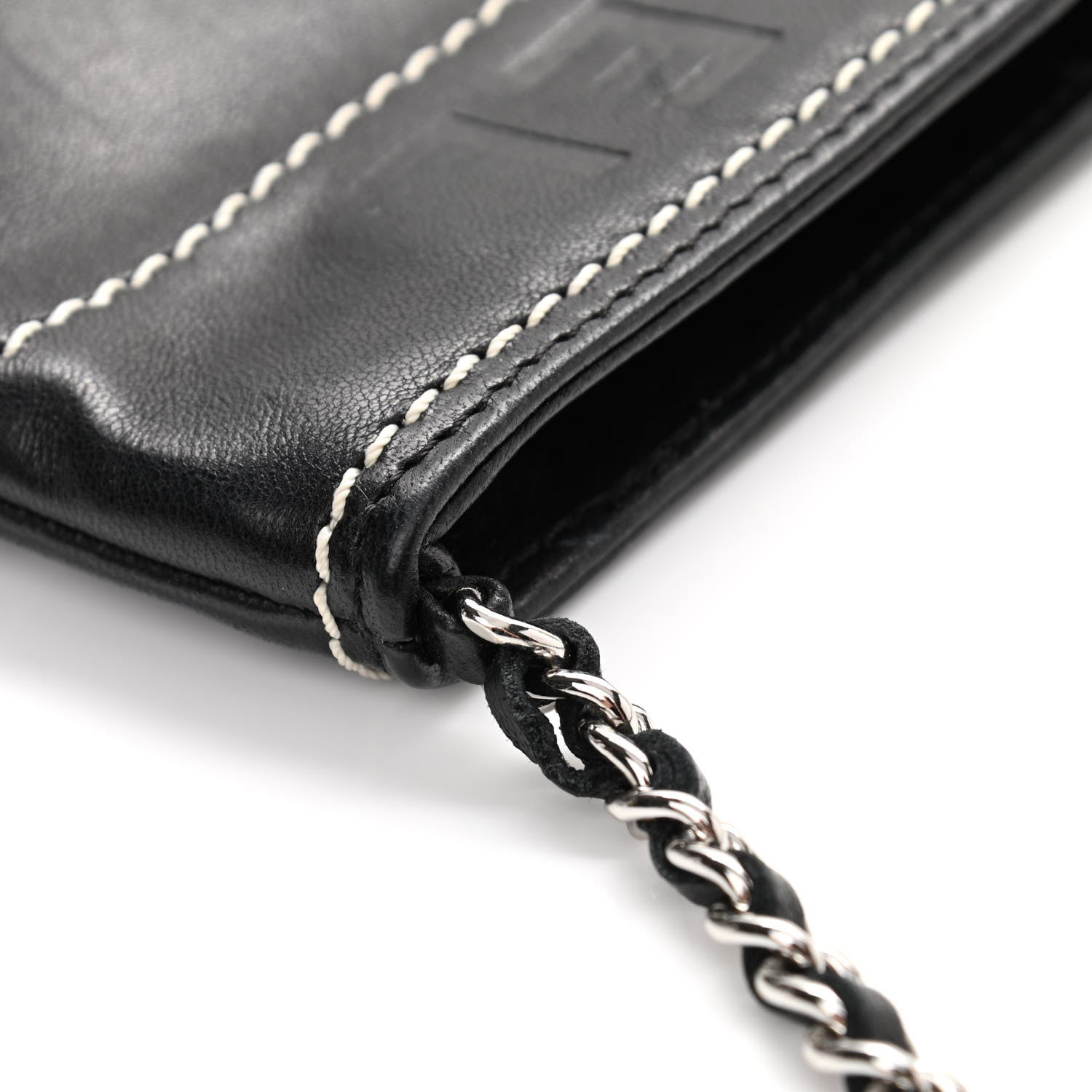Chanel Lambskin Lax Pochette Black 11 of 12