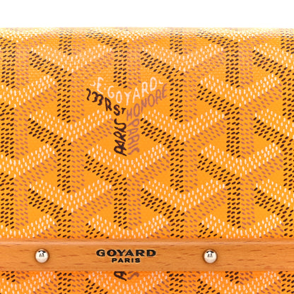 Goyard Goyardine Monte Carlo Bois Clutch With Strap Yellow 8 of 12