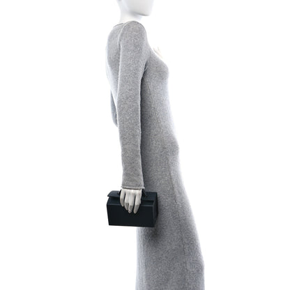 Hermes Vache Hunter Shiny Crocodile Petit H Box Bag Caban Black Menthe 3 of 10