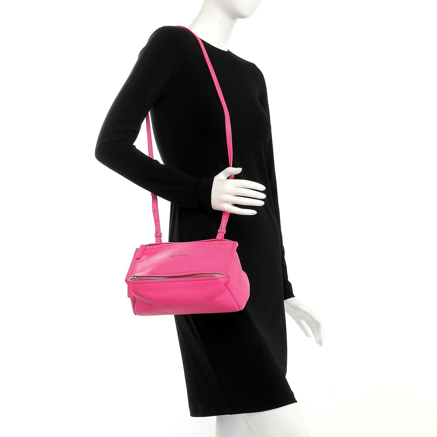 Sugar Goatskin Mini Pandora Hot Pink