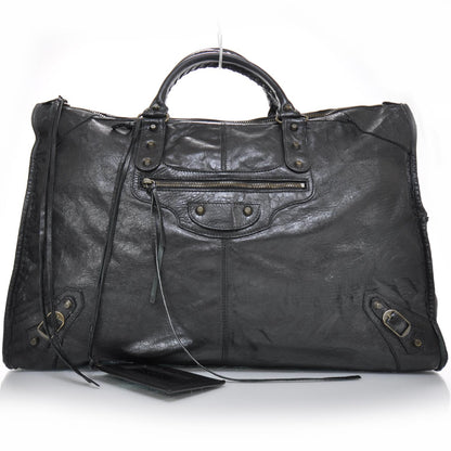 Balenciaga Chevre Weekender Black 2 of 11