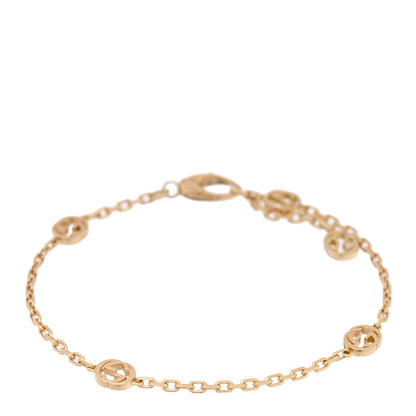 Gucci 18K Yellow Gold Interlocking G Chain Bracelet 1 of 4