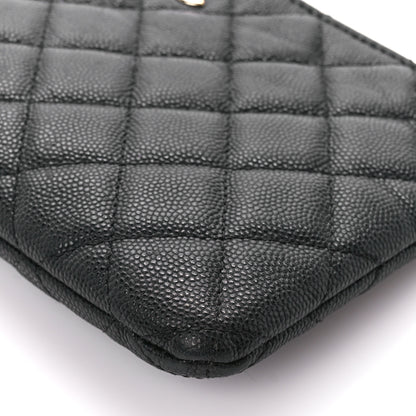 Chanel Caviar Quilted Cosmetic Case Black 10 of 13