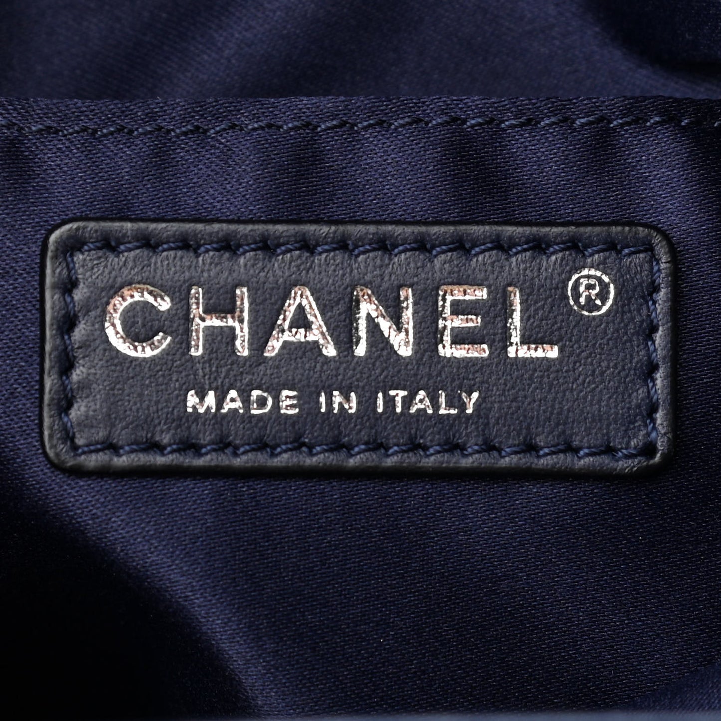 Lambskin Quilted By 3 Shopping Tote Navy