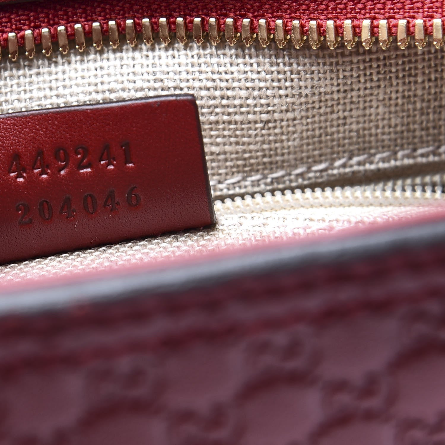 Gucci Microguccissima Small Bree Tote Red 6 of 10