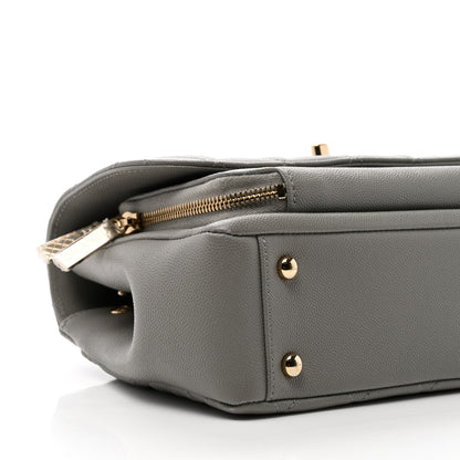 Chanel Caviar Quilted Medium Business Affinity Flap Grey 8 of 9