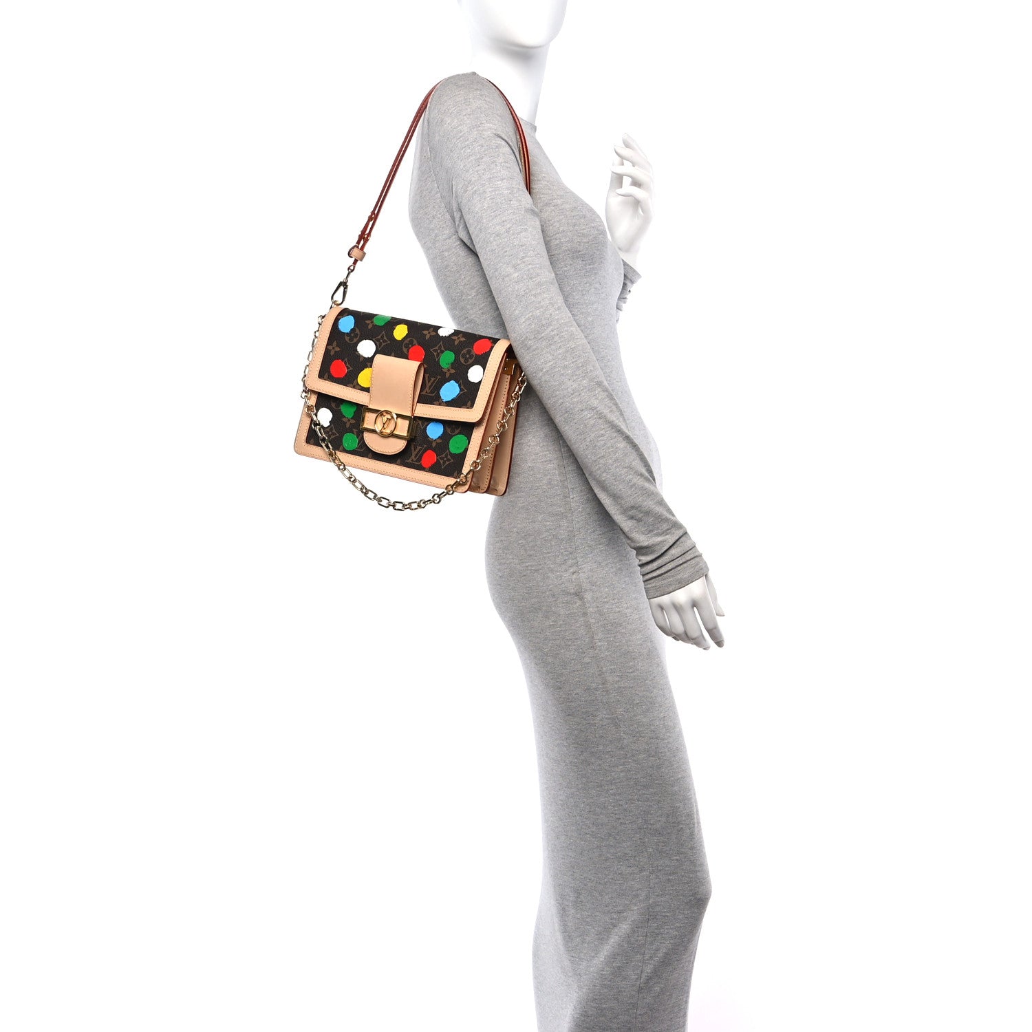 Louis Vuitton LV X YK Monogram Dots Dauphine Multicolor 2 of 11