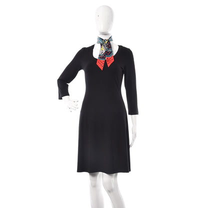 Hermes Silk Brides de Gala Love Twilly Caban Canard Rouge 2 of 5